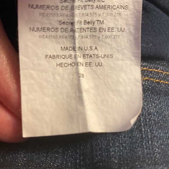 Hudson Maternity Collection Secret Belly Band Dark Denim Jeans Size 28 - Picture 13 of 13